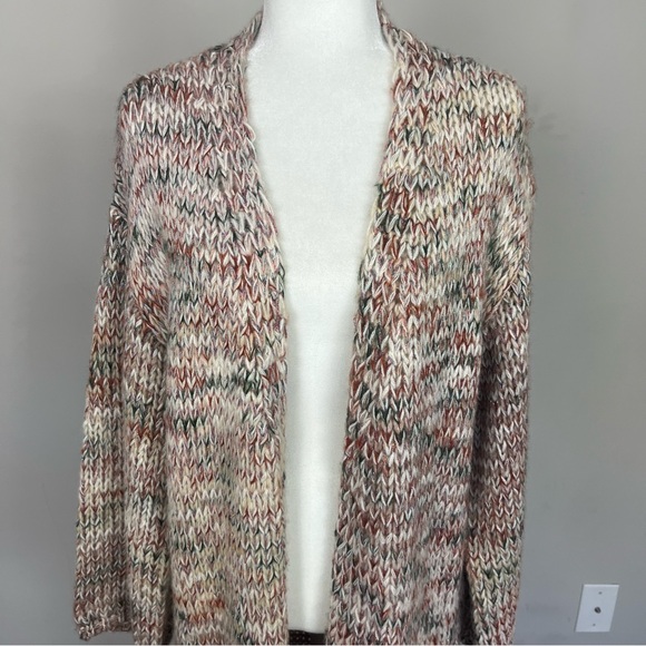 NWT BY ANTHROPOLOGIE SHINE KNIT OPEN FRONT LONG DUSTER CARDIGAN SWEATER ONE SIZE - Picture 7 of 16